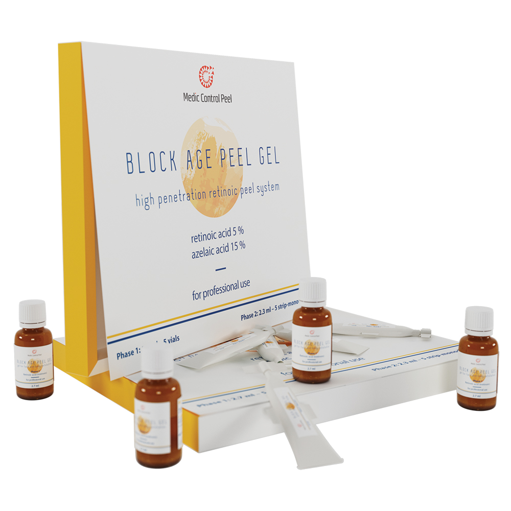 купить mcp: block-age peel gel 5% ретиноевый пилинг (5х2,7 мл+ 5х2,3 мл)