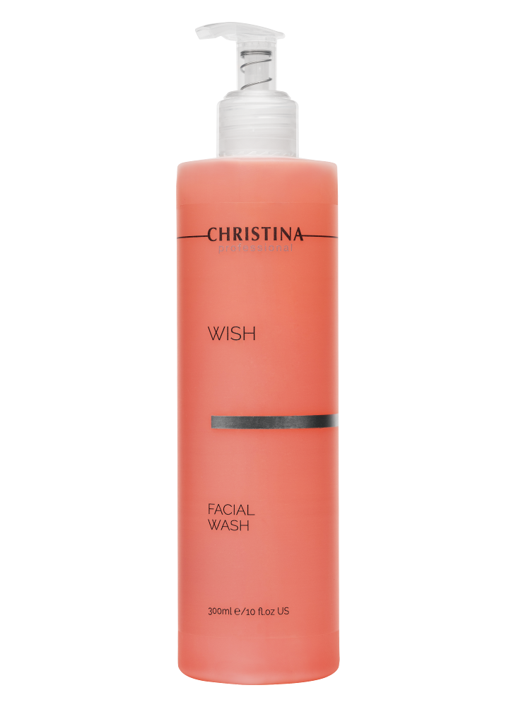 купить wish: лосьон-очиститель для лица (гель для умывания, розовый). facial wash (300 мл)